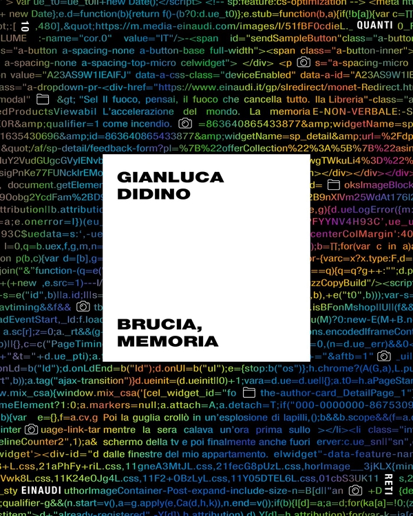 Brucia, memoria - Librerie.coop Brucia, memoria - Librerie.coop