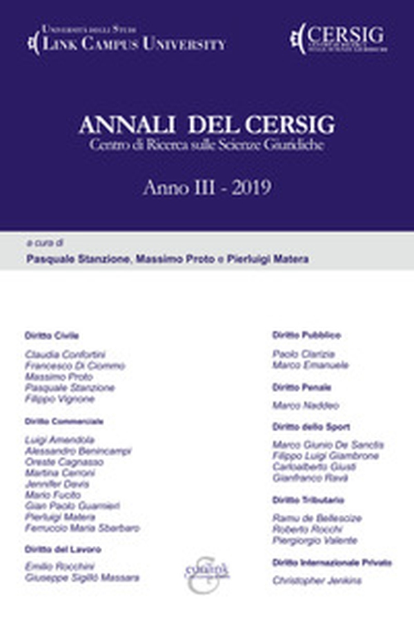 Annali del Cersig. Anno III - Librerie.coop Annali del Cersig. Anno III - Librerie.coop