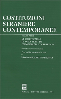 Costituzioni straniere contemporanee - Vol. 1 - Librerie.coop