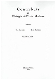 Contributi di filologia dell'Italia mediana (2015) - Vol. 29 - Librerie.coop