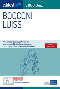 Test Bocconi - Luiss 2022: Raccolta di 3.000 Quiz - Librerie.coop