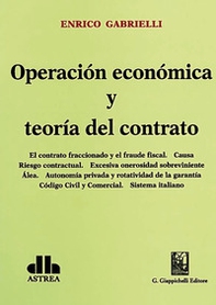 Operación económica y teoría del contrato - Librerie.coop