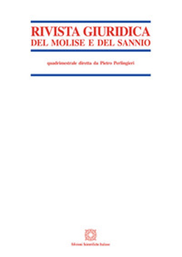 Rivista giuridica del Molise e del Sannio - Vol. 3 - Librerie.coop Rivista giuridica del Molise e del Sannio - Vol. 3 - Librerie.coop
