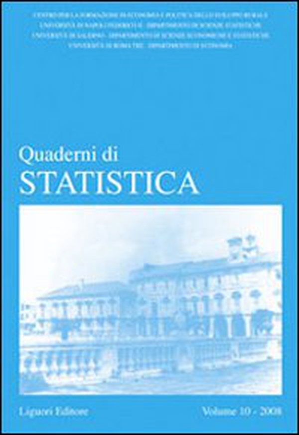 Quaderni di statistica - Vol. 10 - Librerie.coop Quaderni di statistica - Vol. 10 - Librerie.coop
