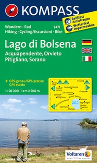 Carta escursionistica n. 2471. Lago di Bolsena 1:50.000 - Librerie.coop