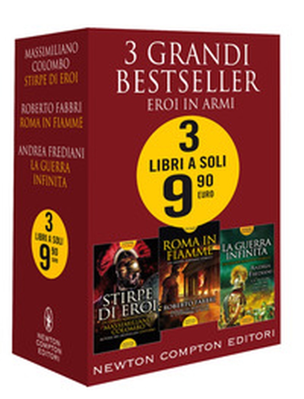 3 grandi bestseller. Eroi in armi: Stirpe di eroi-Roma in fiamme-La guerra infinita - Librerie.coop 3 grandi bestseller. Eroi in armi: Stirpe di eroi-Roma in fiamme-La guerra infinita - Librerie.coop