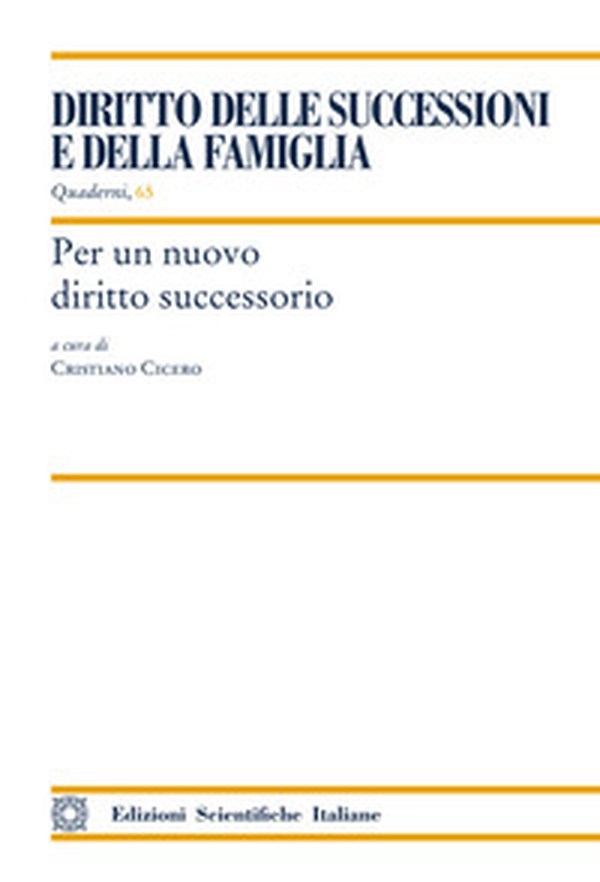 Per un nuovo diritto successorio - Librerie.coop Per un nuovo diritto successorio - Librerie.coop