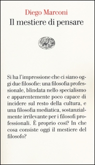 Il mestiere di pensare - Librerie.coop Il mestiere di pensare - Librerie.coop