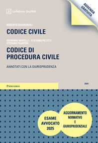 Codice civile. Codice di procedura civile. Addenda di aggiornamento normativo e giurisprudenziale. Esame Avvocato 2025 - Librerie.coop
