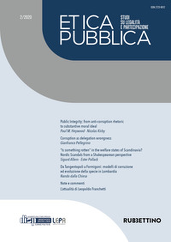 Etica pubblica. Studi su legalità e partecipazione - Vol. 2 - Librerie.coop Etica pubblica. Studi su legalità e partecipazione - Vol. 2 - Librerie.coop