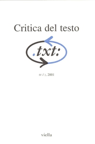 Critica del testo (2001) Vol. 4/2 - Librerie.coop Critica del testo (2001) Vol. 4/2 - Librerie.coop
