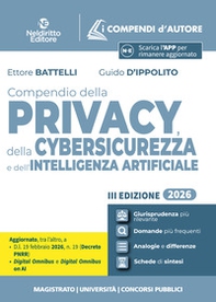 Compendio della privacy, della cybersicurezza e dell'Intelligenza Artificiale 2026 - Librerie.coop