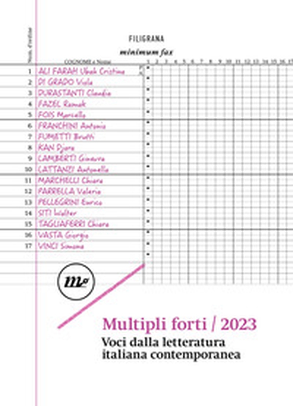 Multipli forti. Voci dalla letteratura italiana 2023 - Librerie.coop Multipli forti. Voci dalla letteratura italiana 2023 - Librerie.coop