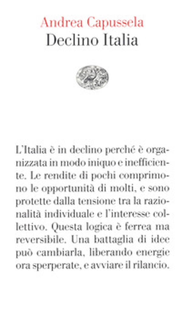 Declino Italia - Librerie.coop Declino Italia - Librerie.coop