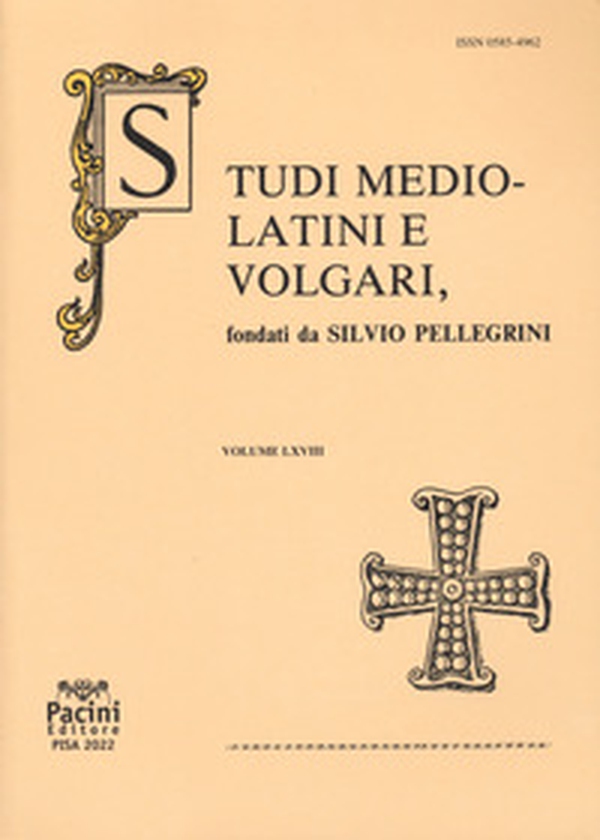 Studi mediolatini e volgari - Vol. 68 - Librerie.coop Studi mediolatini e volgari - Vol. 68 - Librerie.coop