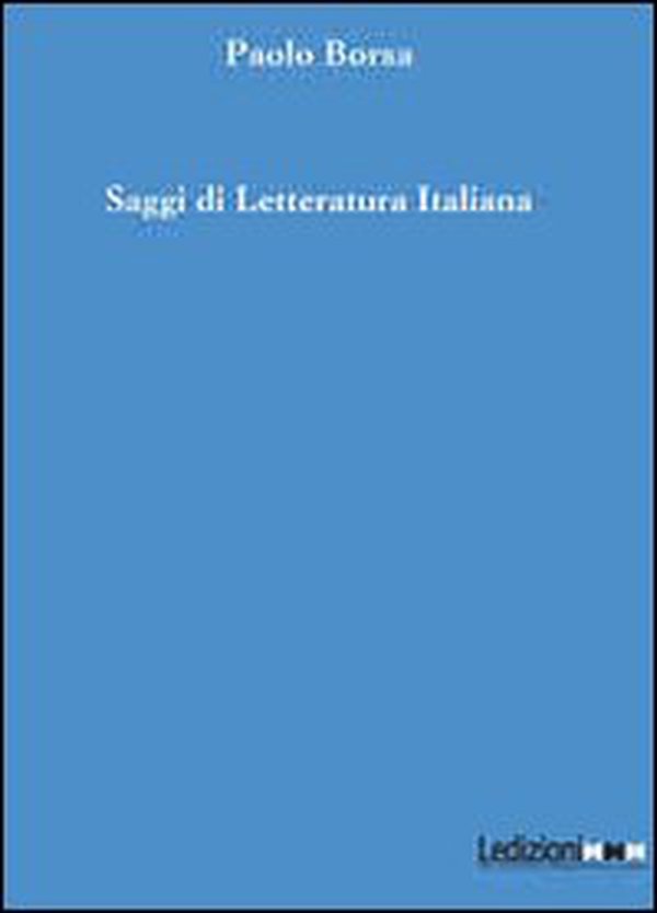 Saggi di letteratura italiana - Librerie.coop Saggi di letteratura italiana - Librerie.coop