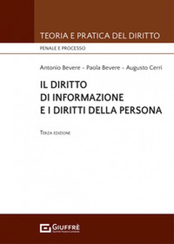 Il diritto di informazione e i diritti della persona - Librerie.coop Il diritto di informazione e i diritti della persona - Librerie.coop