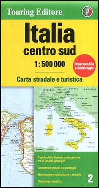 Italia centro sud 1:500.000. Carta stradale e turistica - Librerie.coop