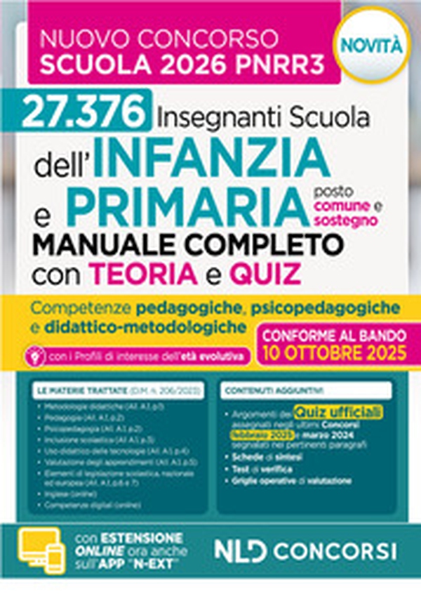 Concorso scuola PNRR3. Manuale infanzia e primaria con teoria e test di verifica per il concorso scuola Infanzia e Primaria 2025-2026 - Librerie.coop Concorso scuola PNRR3. Manuale infanzia e primaria con teoria e test di verifica per il concorso scuola Infanzia e Primaria 2025-2026 - Librerie.coop