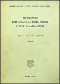 Rendiconto dell'Accademia delle scienze fisiche e matematiche. Serie IV - Librerie.coop