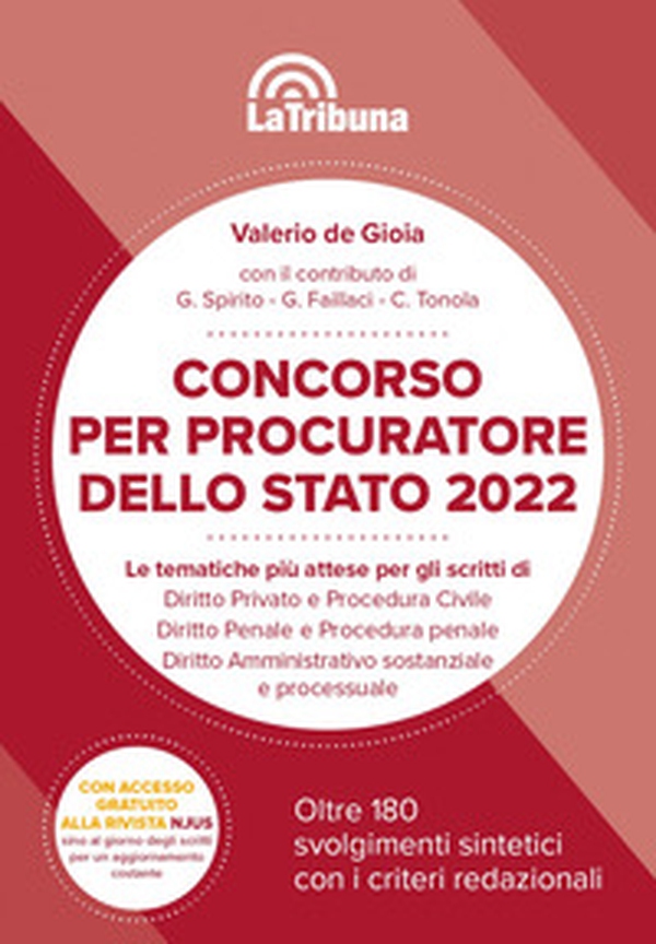 Concorso per Procuratore dello Stato 2022. 180 svolgimenti sintetici con i criteri redazionali - Librerie.coop Concorso per Procuratore dello Stato 2022. 180 svolgimenti sintetici con i criteri redazionali - Librerie.coop