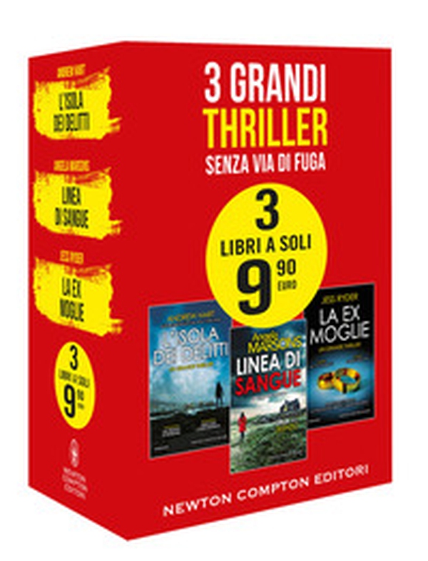 3 grandi thriller. Senza via di fuga: L'isola dei delitti-Linea di sangue-La ex moglie - Librerie.coop 3 grandi thriller. Senza via di fuga: L'isola dei delitti-Linea di sangue-La ex moglie - Librerie.coop