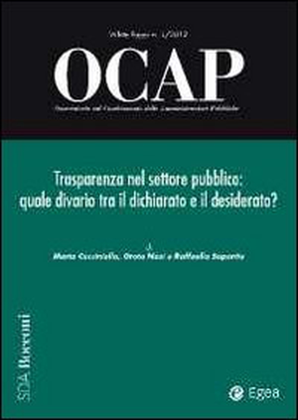 OCAP. Osservatorio sul cambiamento delle amministrazioni pubbliche - Vol. 1 - Librerie.coop OCAP. Osservatorio sul cambiamento delle amministrazioni pubbliche - Vol. 1 - Librerie.coop
