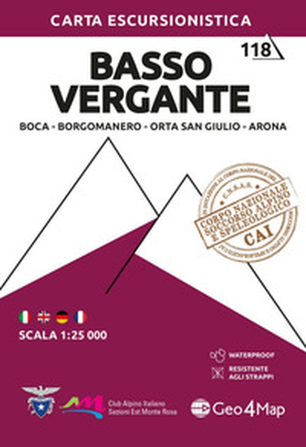 Basso Vergante. Boca, Borgomanero, Orta San Giulio, Arona 1:25.000 - Librerie.coop Basso Vergante. Boca, Borgomanero, Orta San Giulio, Arona 1:25.000 - Librerie.coop
