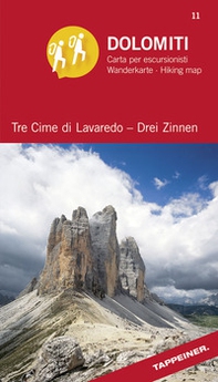Dolomiti. Tre cime di Lavaredo. Carta panoramica 360° - Librerie.coop