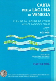 Carta della laguna di Venezia-Plan de la lagune de Venise-Venice lagoon chart - Librerie.coop