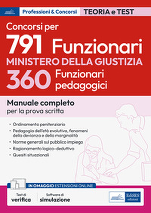 Concorso 360 funzionari giuridico-pedagogici al Ministero della Giustizia - Librerie.coop Concorso 360 funzionari giuridico-pedagogici al Ministero della Giustizia - Librerie.coop