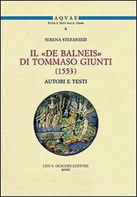 Il «De balneis» di Tommaso Giunti (1553) - Librerie.coop