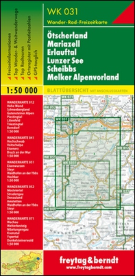 Ötscherland, Mariazell, Erlauftal, Lunzer See, Scheibbs, Melker Alpenvorland 1:50.000 - Librerie.coop
