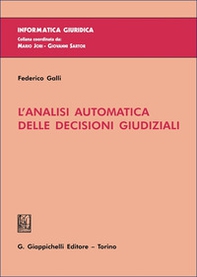 L'analisi automatica delle decisioni giudiziali - Librerie.coop
