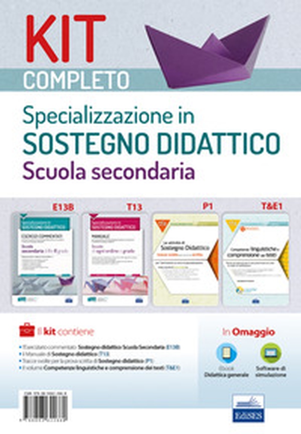 Kit completo Specializzazione sostegno didattico Scuola secondaria. Manuale, eserciziari e tracce svolte per una preparazione completa a tutte le prove selettive - Librerie.coop Kit completo Specializzazione sostegno didattico Scuola secondaria. Manuale, eserciziari e tracce svolte per una preparazione completa a tutte le prove selettive - Librerie.coop