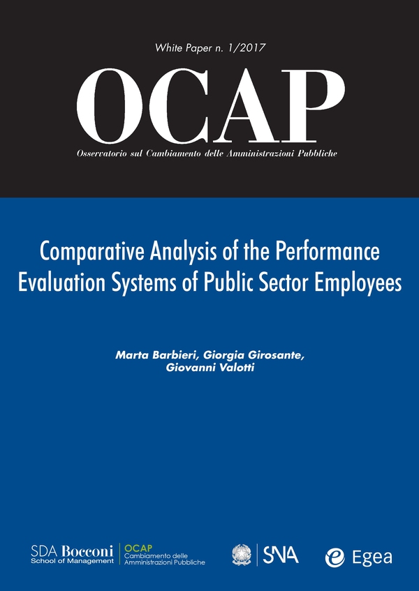 OCAP 1.2017 - Comparative Analysis of the Performance Evaluation Systems of Public Sector Employees - Librerie.coop OCAP 1.2017 - Comparative Analysis of the Performance Evaluation Systems of Public Sector Employees - Librerie.coop