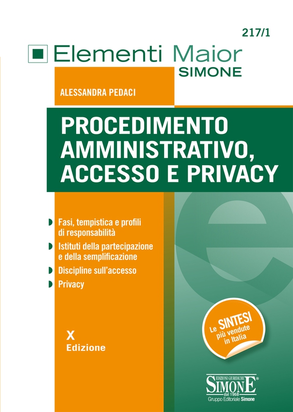 Procedimento Amministrativo, Accesso e Privacy - Librerie.coop Procedimento Amministrativo, Accesso e Privacy - Librerie.coop
