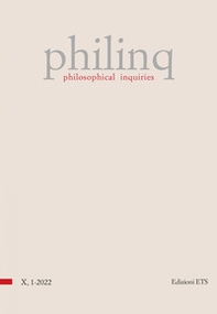 Philinq. Philosophical inquiries - Vol. 1 - Librerie.coop