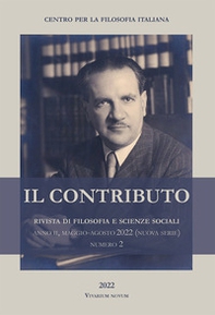 Il contributo. Rivista di filosofia e scienze sociali - Vol. 2 - Librerie.coop
