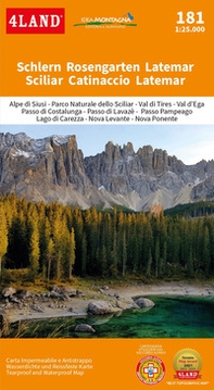 Schlern Rosengarten Latemar-Sciliar Catinaccio Latemar-Parco Naturale dello Sciliar 1:25.000 - Librerie.coop