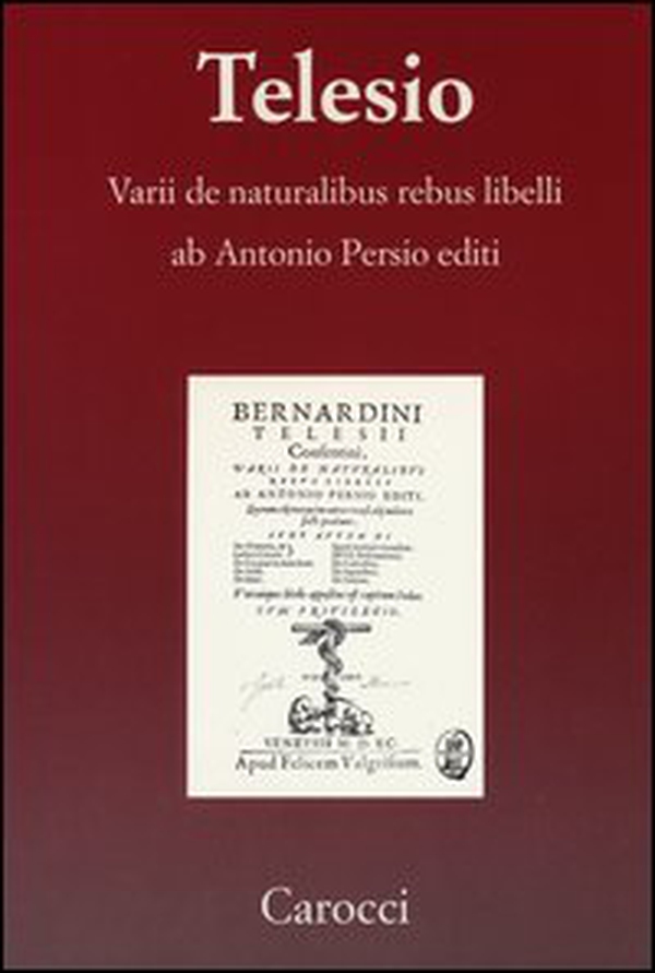 Varii de naturalibus rebus libelli (rist. anast. Venezia 1590) - Librerie.coop Varii de naturalibus rebus libelli (rist. anast. Venezia 1590) - Librerie.coop