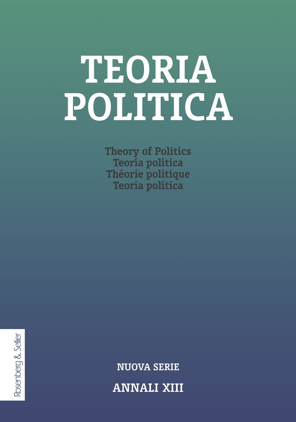 Teoria politica XIII/2023 - Librerie.coop Teoria politica XIII/2023 - Librerie.coop