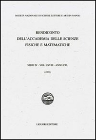 Rendiconto dell'Accademia delle Scienze Fisiche e Matematiche. Serie IV - Librerie.coop