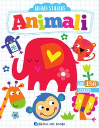 Animali. Grandi stickers. Con adesivi - Librerie.coop