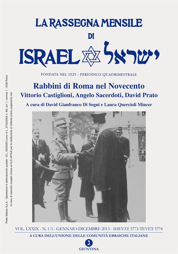 La Rassegna Mensile di Israel LXXIX 2014 (Rabbini di Roma nel Novecento) - Librerie.coop La Rassegna Mensile di Israel LXXIX 2014 (Rabbini di Roma nel Novecento) - Librerie.coop