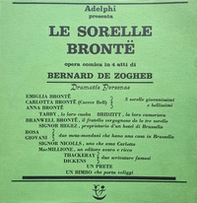 Le sorelle Brontë. Opera comica in quattro atti - Librerie.coop