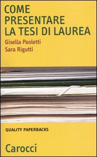 Come presentare la tesi di laurea - Librerie.coop