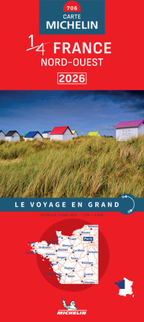 France Nord-Ouest 1:500.000 - Librerie.coop