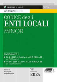 Codice degli enti locali. Ediz. minor - Librerie.coop