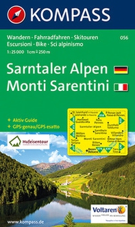 Carta escursionistica n. 056. Monti Sarentini-Sarntaler Alpen 1:25.000 - Librerie.coop Carta escursionistica n. 056. Monti Sarentini-Sarntaler Alpen 1:25.000 - Librerie.coop